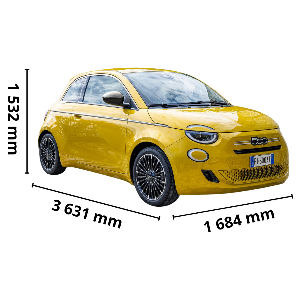 Fiat 500 hybrid rozmery