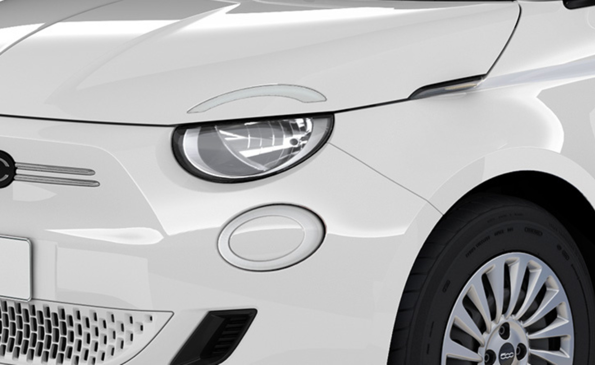 Fiat 500 hybrid svetlá, predok vozidla