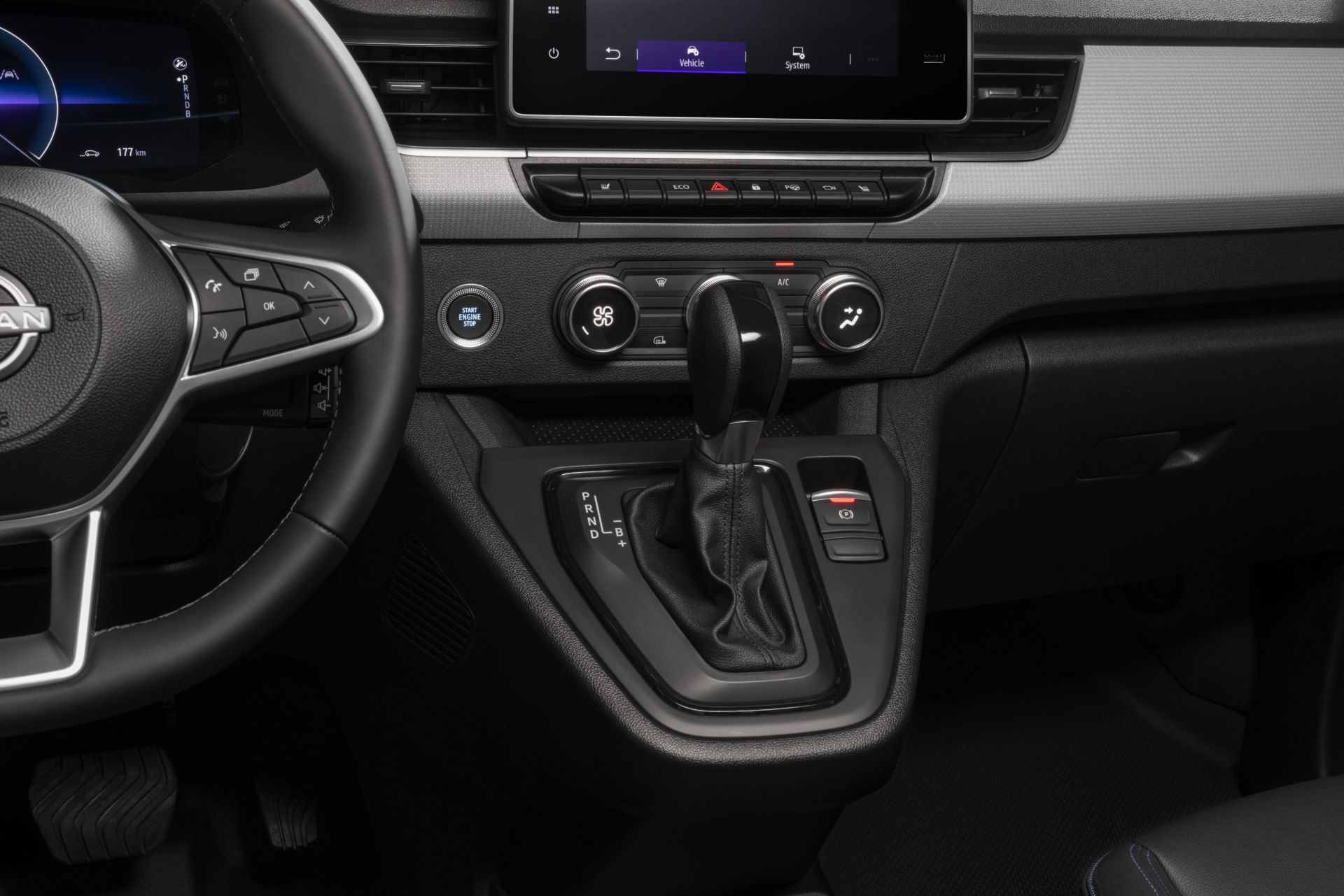 Nissan Townstar EV vybavenie interiéru