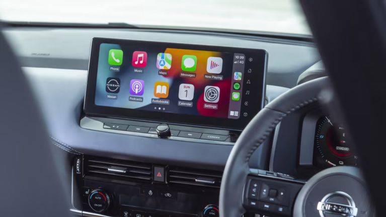 Nissan Qashqai 2022, 2023 - Apple CarPlay, Android, multimediálny systém, display
