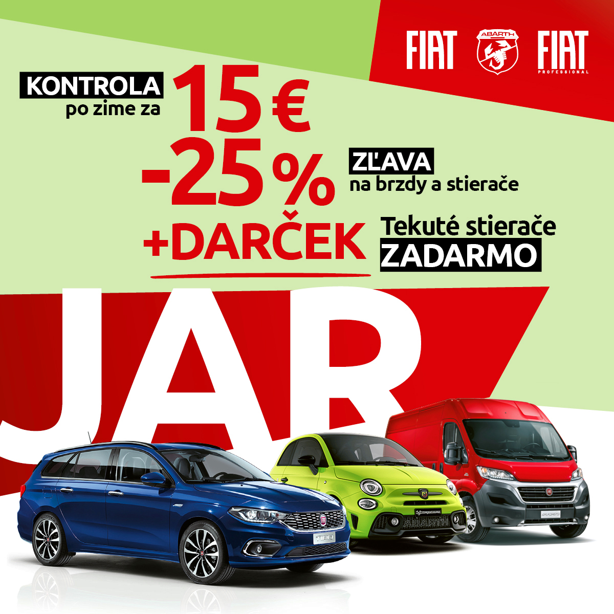 Jarný servis značiek Fiat a Fiat Professional