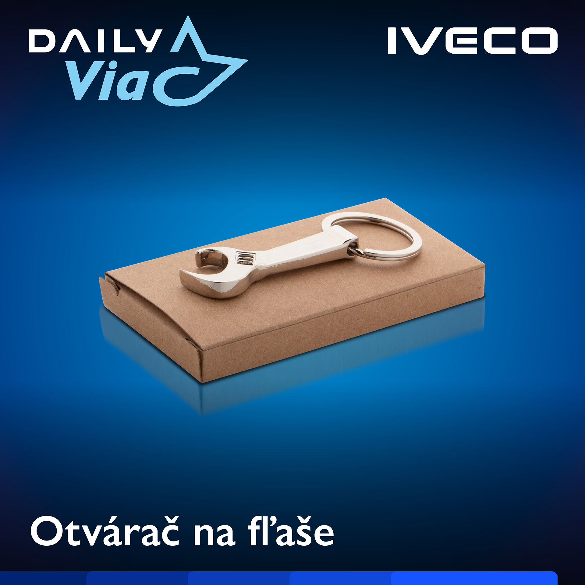 Iveco Daily Viac - vernostný program pre servis Iveco, Iveco Daily. Darček otvárač na fľaše