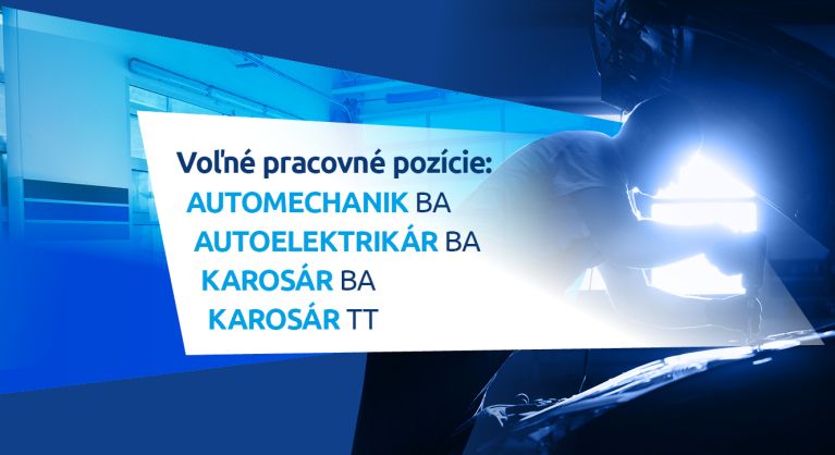 Pridajte sa k nám! Vyberte si jednu z voľných pracovných pozícii