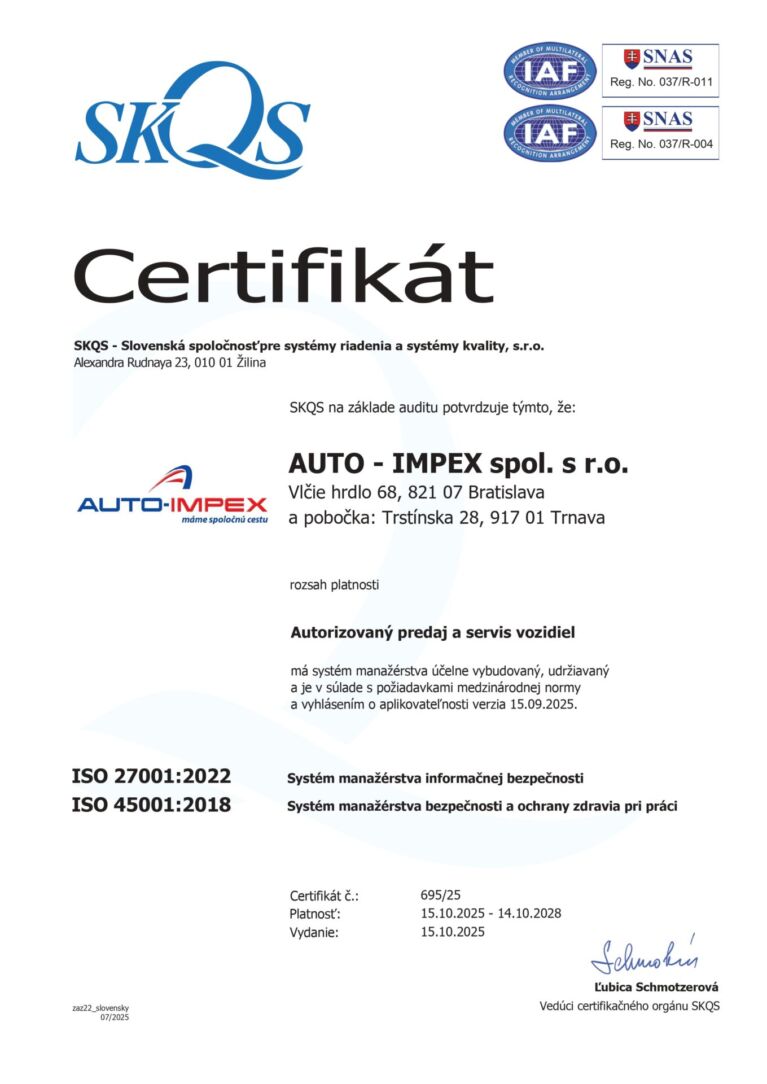 ISO 27001:2022, ISO 45001:2018