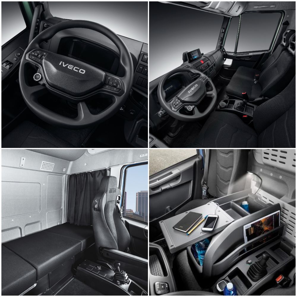 Iveco Eurocargo a interiér nákladného vozidla