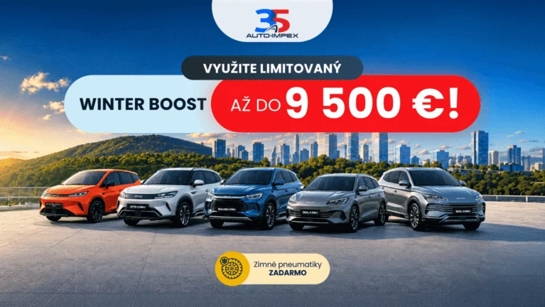 BYD Akcia v Auto-Impex: Využite limitovaný Winter Boost až do 9 500 €!