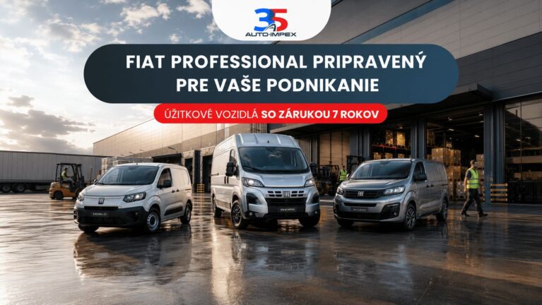 FIAT Dni profíkov v Auto-Impexe: Nová generácia úžitkových vozidiel so zárukou 7 rokov a úrokom od 0 %