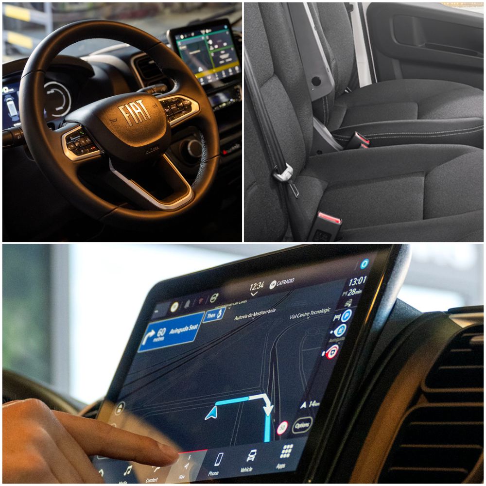 Fiat E-Ducato a interiér vozidla
