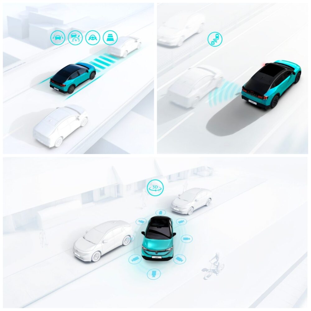 Bezpečnostné asistenčné systémy nového elektromobilu Nissan Leaf 2026: autonómna jazda a 3D parkovanie.