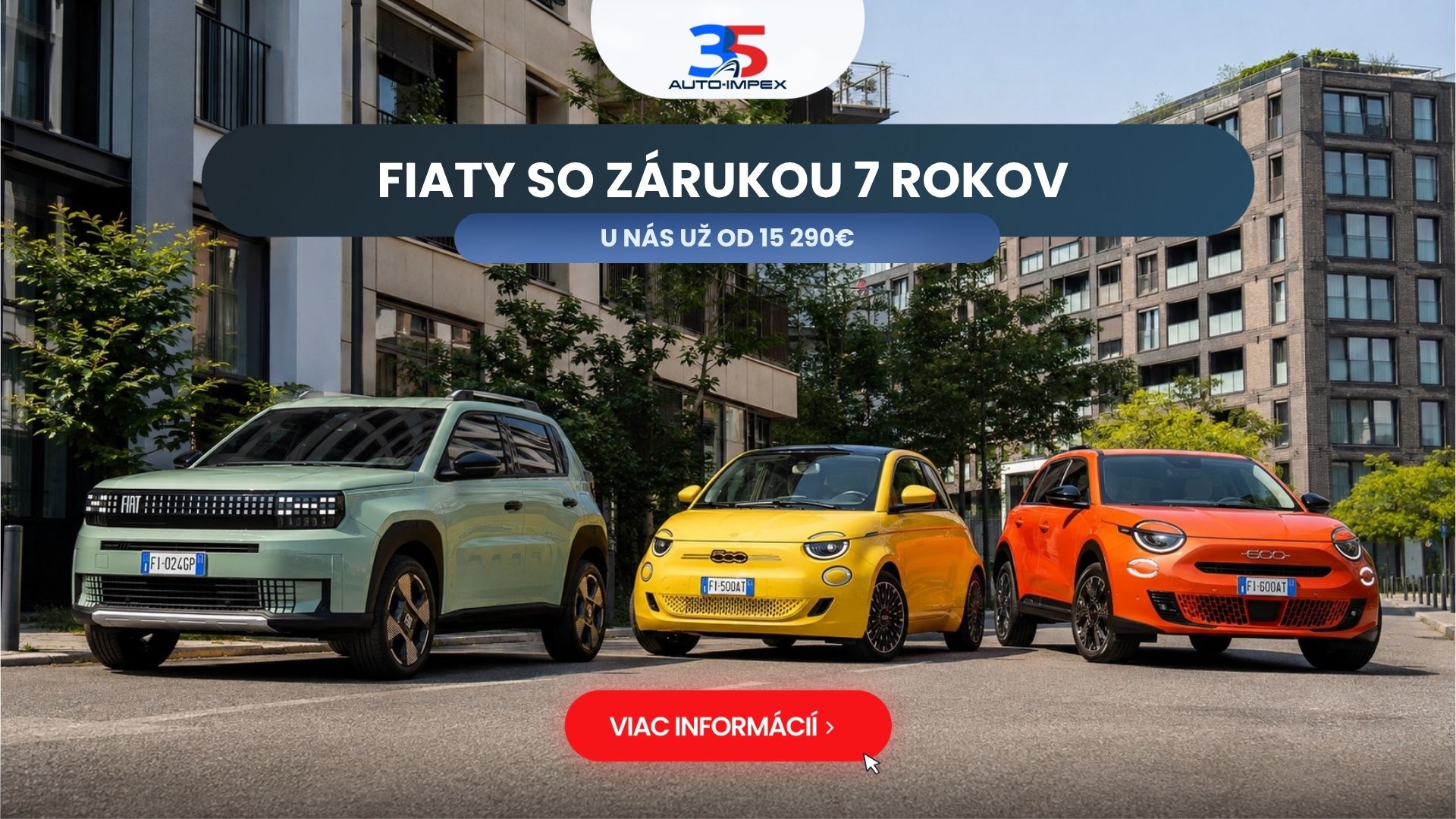 Viac radosti, viac života: Fiaty s výkupným bonusom, zárukou 7 rokov už od 15 290 €