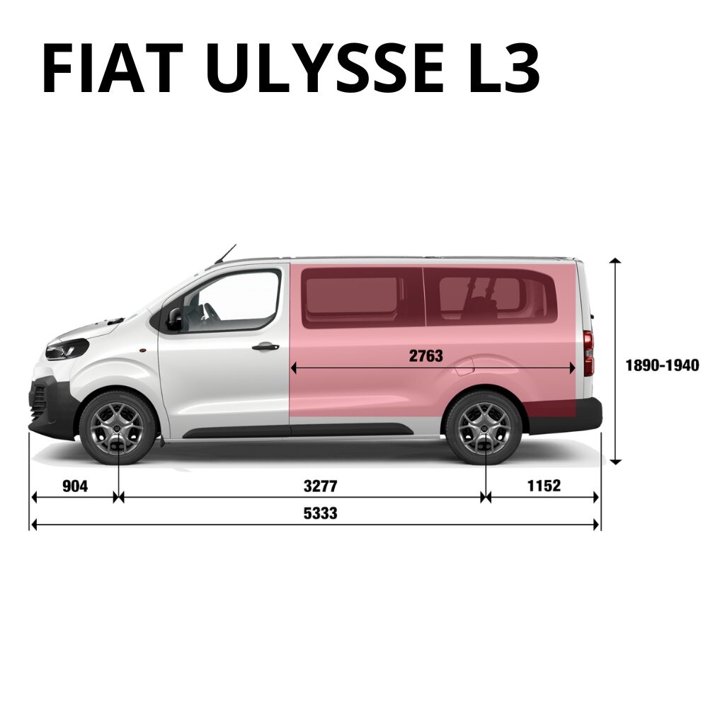 Fiat Ulysse rozmery vozidla