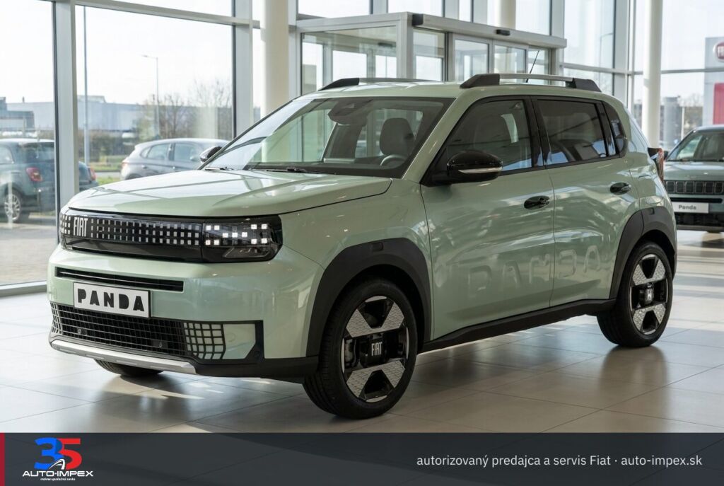 Fiat Grande Panda: priestranný showroom autorizovaného predajcu s veľkými oknami (ilustračná fotografia)